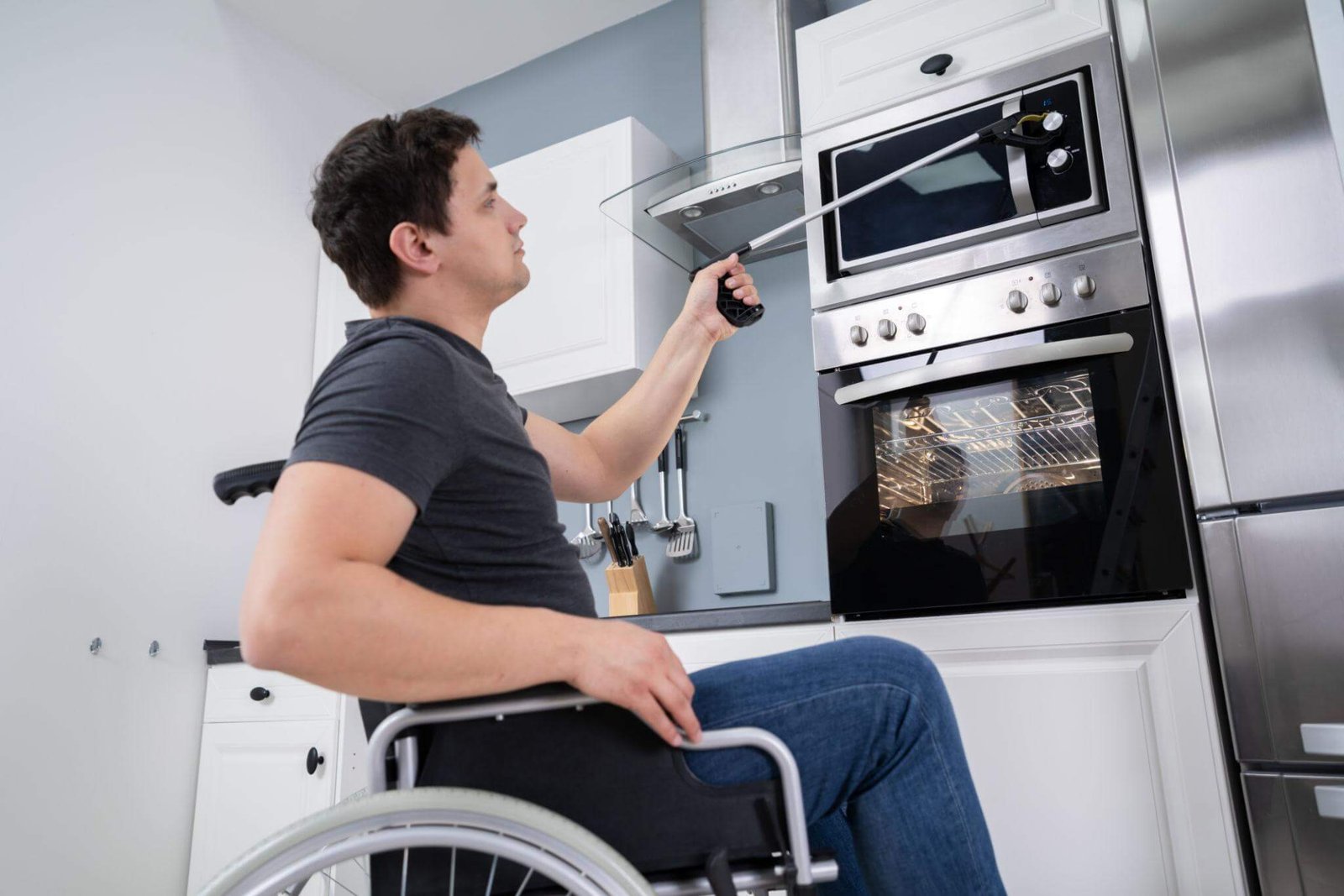 Occupational therapy helping adult build routine and manage tasks